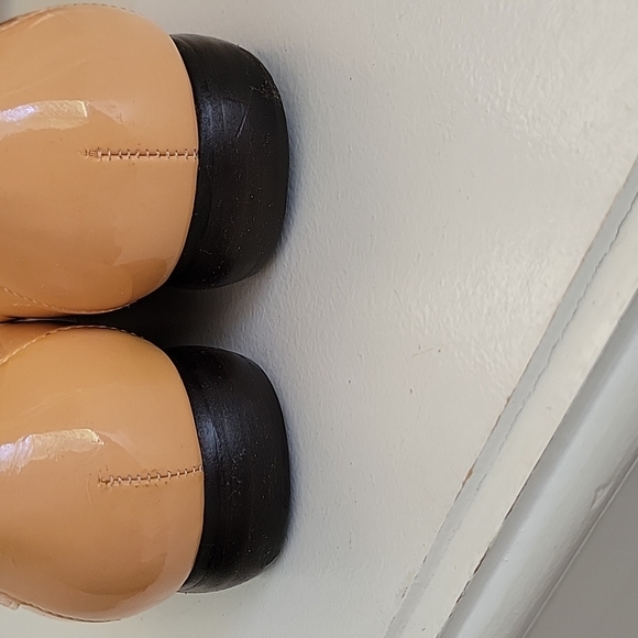 VTG! ANNE KLEIN PATENT LEATHER FLATS, PINK SIZE 10 - Picture 4 of 9
